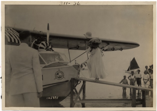 Woman Boarding Seaplane