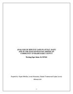[2004] ANALYSIS OF SERVICE GAPS IN LITTLE- HAITI AND IN THE HAITIAN/HAITIAN-AMERICAN COMMUNITY IN MIAMI DADE COUNTY