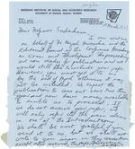 [1979-03-01] Correspondence on behalf of K. Awosika to Niara Sudarkasa