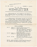 Daughters of Bilitis New York Chapter Newsletter - May/June 1959