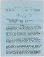 Daughters of Bilitis Newsletter - May 1968