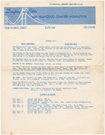 [1964-01] San Francisco Chapter Newsletter, January 1964