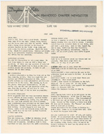 [1965-07] San Francisco Chapter Newsletter, July 1965