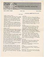 [1965-08] San Francisco Chapter Newsletter, August 1965
