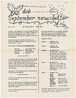 San Francisco Chapter Newsletter, September 1970