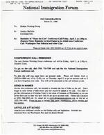 [1998-03-31] Organizing the Haitian Working Group: Conference Call and Advocacy Details