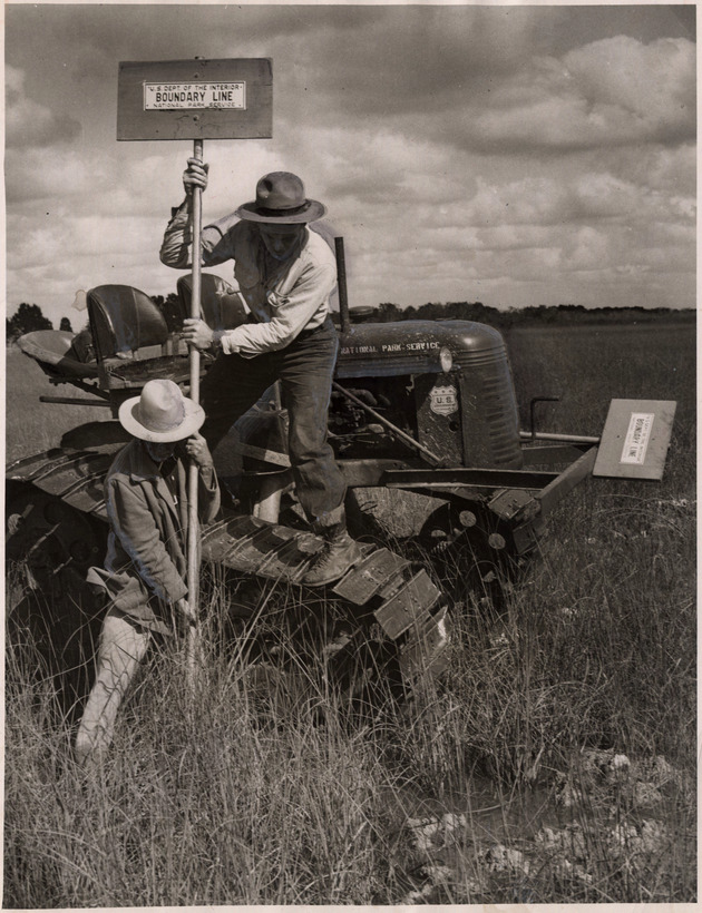 Rangers mark Everglades National Park boundary