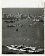 [1920/1949] Aerial View of Downtown Miami and Biscayne Bay