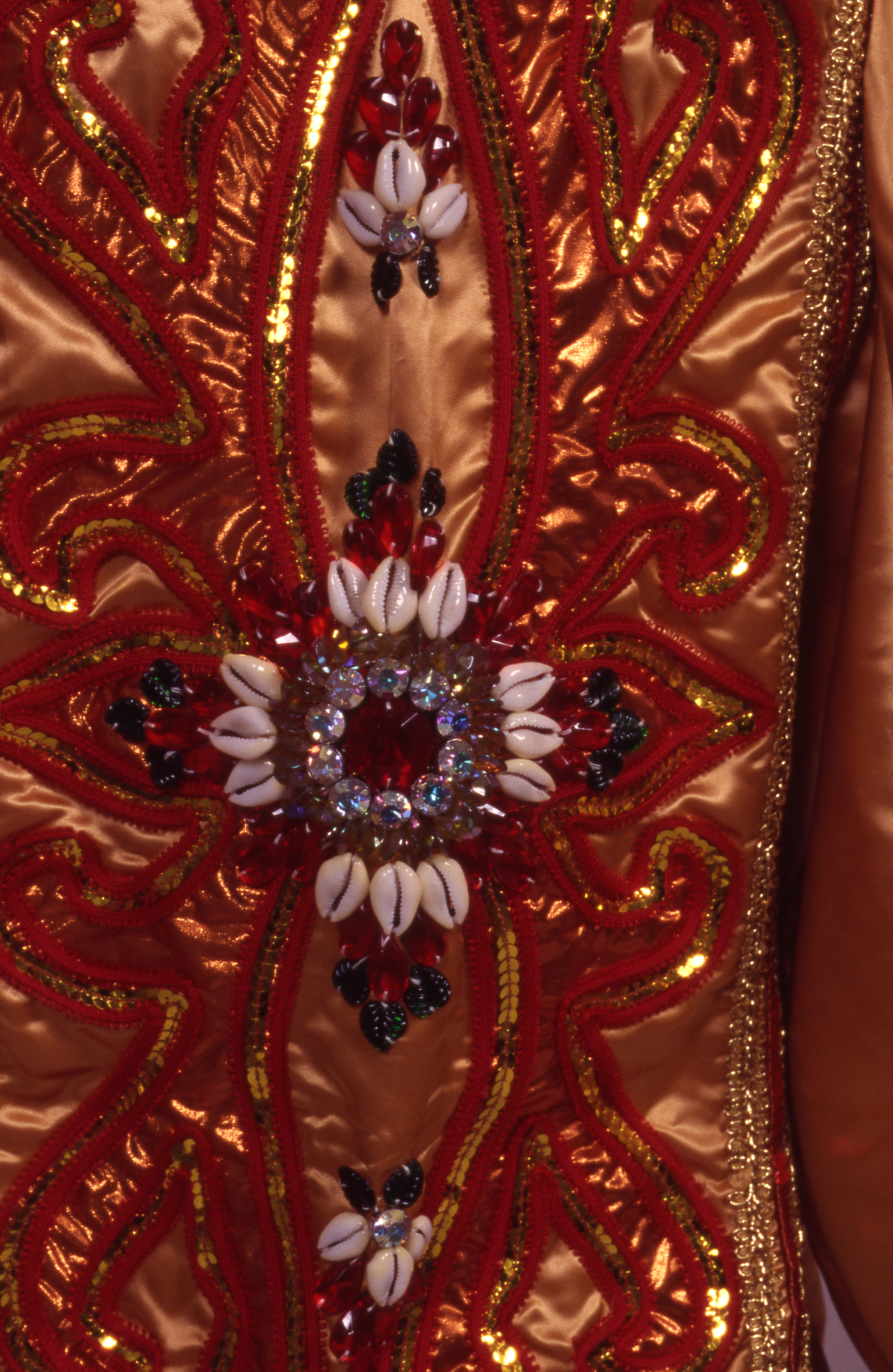 Detail of Male coronation outfit for Oshún