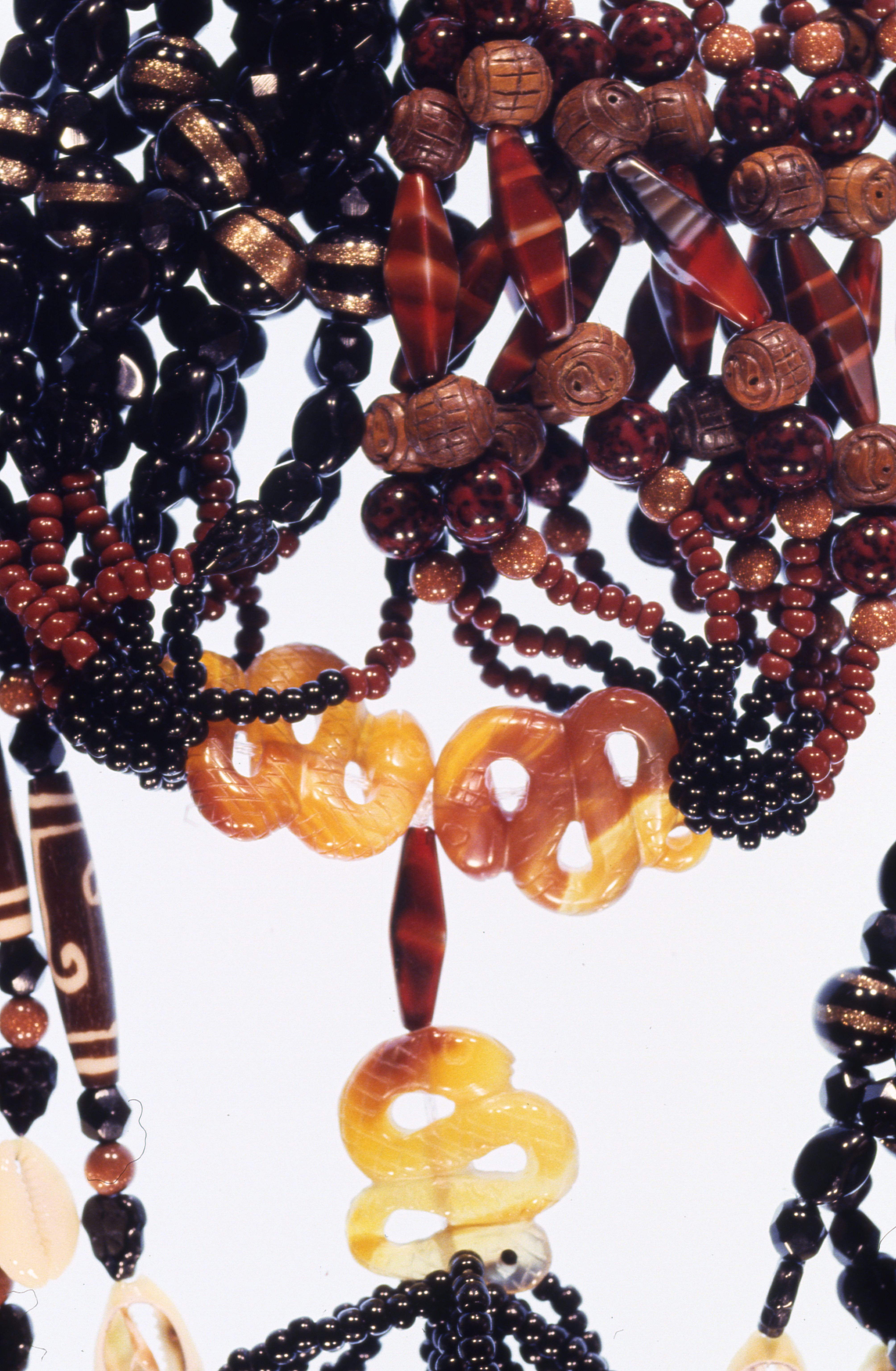Beadwork on Maraca for Ogún