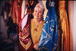 [2000] Obdulía García with Orisha textiles