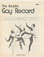 [1974] The Boulder Gay Record-Vol. 2, No. 2