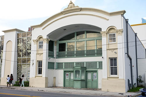 Front View of the right side of the Historic Lyric Theater