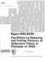 [1983-08] Fire Effects of Flowering and Fruiting Patterns of Understory Plants in Pinelands of Everglades National Park