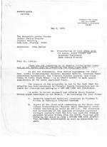 Letter from Harvey Ruvin to John Currie on behalf of U.S. Senator Lawton Chiles, Miami beach, Fla., May 9, 1972, regarding preservation of Arch Creek site
