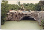 Bridge nearing completion, 1987