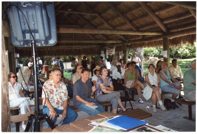 Audience at an event at the Arch Creek Park, August 7, 2010