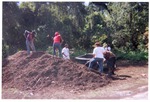Students Moving Mulch on National Park Day, 2009