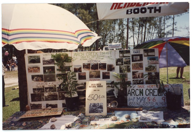 Arch Creek Trust Membership Booth at Oleta River Park Earth Day, 1990