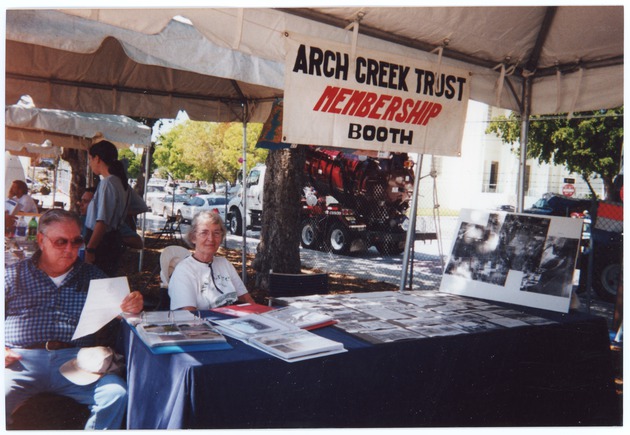 Carol Helene and Lee Voyce at Arch Creek Trust Membership Booth at Miami River Day