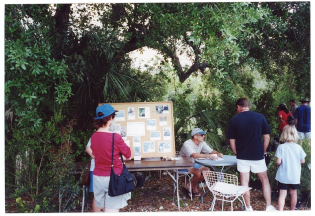 Native Plant Society Booth at Castellon Hammock, 2001