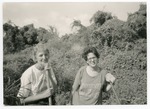 [1991] Carol Helene and Susan Weiss at 1991 Arch Creek Park Work Day