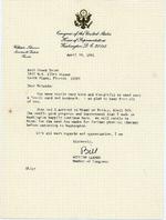 [1991-04-10] Letter from William Lehman, Member of Congress, to Arch Creek Trust, April 10, 1991
