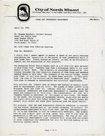 [1992-04-23] Letter from Jim Kincaid, Assistant Director North Miami Parks and Recreation, to Brenda Marshall, Project Manager Trust for Public Land Dade Office, April 23, 1992