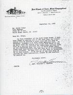 Letter from Rev. Charles L. Eastman, VicenPresident of Arch Creek Trust, to Ralph Volpe, North Miami Beach City Manager,  September 21, 1982