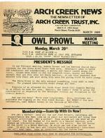 Arch Creek News, 1989 March