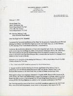 Letter Maureen Harwitz to Darcee Siegel and Alan S. Rosenthal, Esq., February 7, 1995 regarding History Military Trail