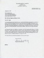 Letter Maureen Harwitz to Darcee Siegel, City of North Miami Beach, January 26, 1995