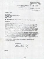 [1995-02-23] Letter Maureen Harwitz to Bob Carr, Dade County Historic Preservation Division, February 23, 1995
