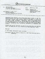 Memorandum from Robert S. Carr, Acting Director Historic Preservation Division, to Kay Sullivan, Director Clerk of the Board Division, March 20, 1995