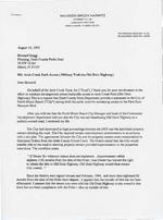 [1995-08-10] Letter from Maureen Harwitz to Howard Gregg, Planning, Dade County Parks Dept., August 10, 1995
