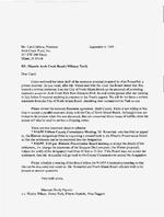 [1995-09-04] Letter from Maureen Harwitz to Carol Helene, President Arch Creek Trust, September 4, 1995