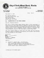 Letter from Michael Roberto, North Miami Beach City Manager, to Maureen Harwitz, Arch Creek Trust, September 8, 1995