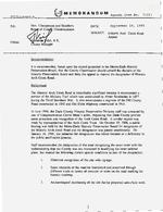 Memorandum from Armando Vidal, County Manager, to Hon. Chairperson and Members Board of County Commissioners, September 14, 1995