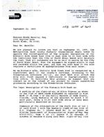Letter from Robert Carr, Historic Preservation Board Acting Director, to Maureen Brody Harwitz, Esq., September 22, 1995