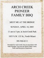 Arch Creek Pioneer Family BBQ, Meet Me at the Bridge