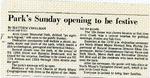[1982-04] Park's Sunday opening to be festive