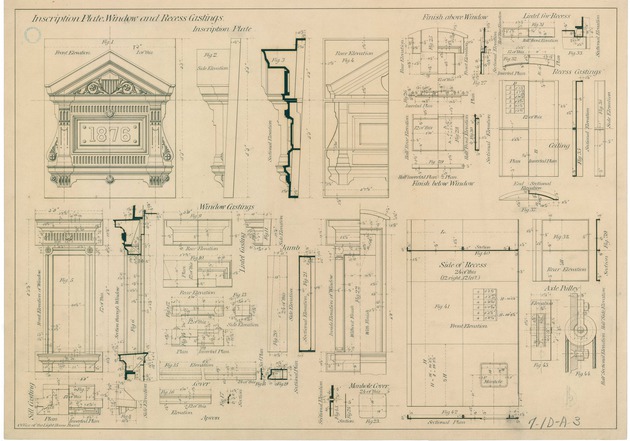 Inscription Plate, Window and Recess Castings