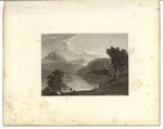 Fishing and Sailing on a Lake in the Mountains