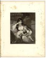 Lithograph of Reclining Woman with Two Children