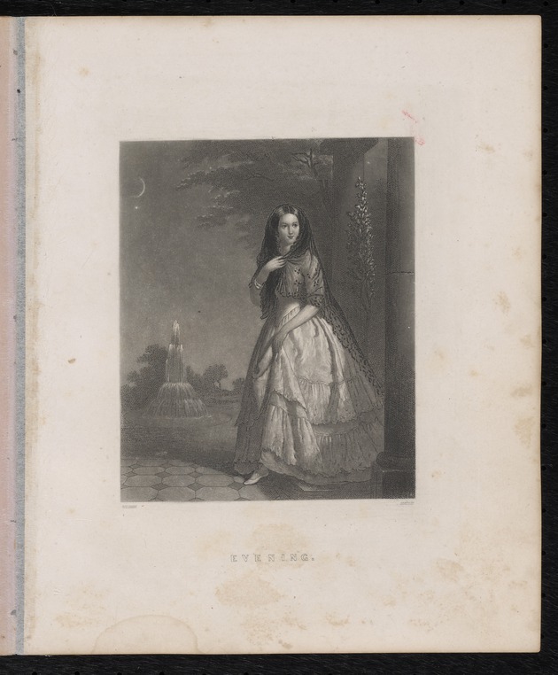 Lithograph entitled "Evening"