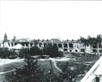 View across parade ground