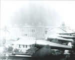 Row of cannons on barbette