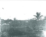 Across parade ground