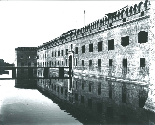 Moat and sally port