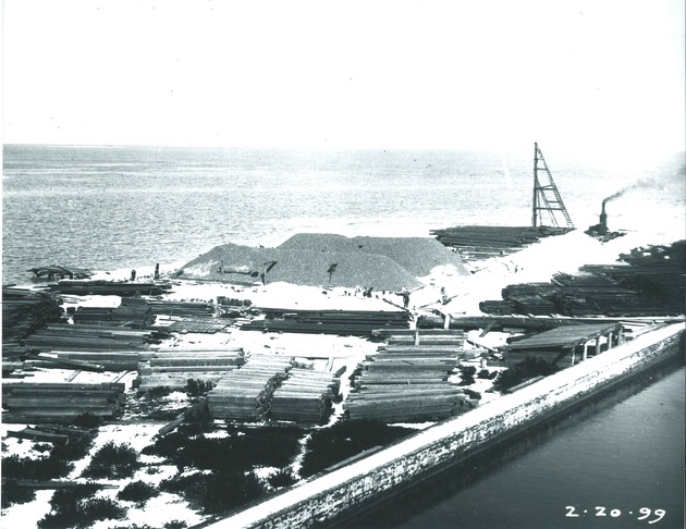 South coaling dock construction